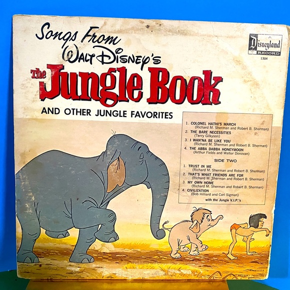 WALT DISNEY PRESENTS SONGS FROM THE JUNGLE BOOK DISNEYLAND VINYL RECORD 1967 - Picture 10 of 16